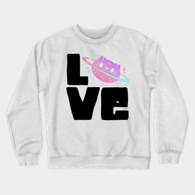 Love Crewneck Sweatshirt by Carolina Cabreira